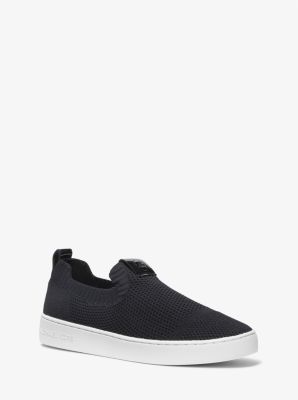 Michael kors black on sale slip on shoes