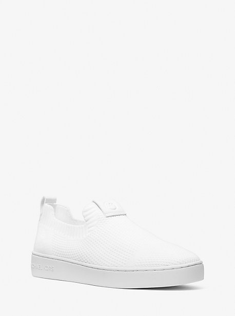 Michael Kors Juno Stretch Knit Slip-on Sneaker In White