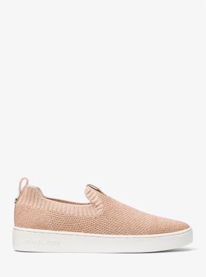 Michael kors brown store slip on sneakers