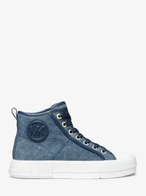 Sneaker alta Evy in denim image number 1