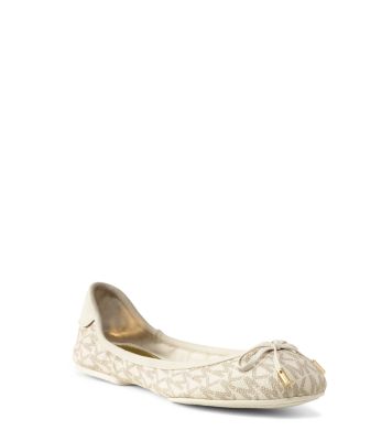 mk city logo ballet flat