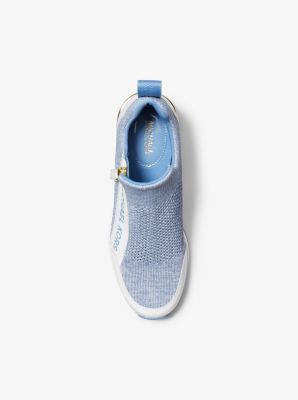 Willis Stretch Knit Trainer in BLUE HAZE MULTI | Michael Kors