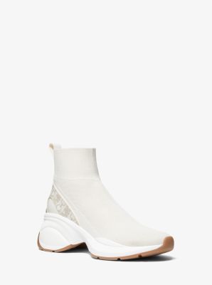 Michael kors knit hot sale high top trainer