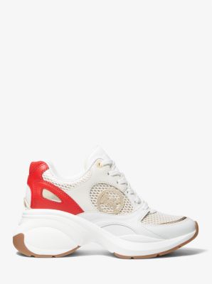 Zuma Leather and Mesh Trainer | Michael Kors Canada