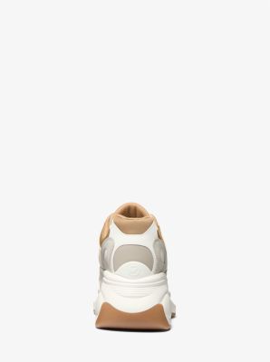 Zuma Color-Block Leather and Nylon Trainer