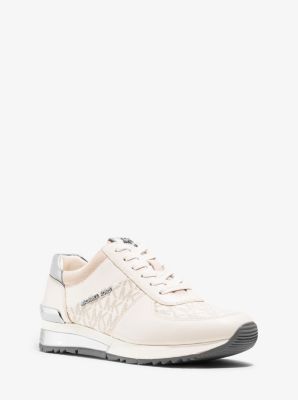 Allie leather clearance and canvas sneaker