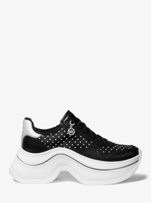 Arla Studded Leather Trainer
