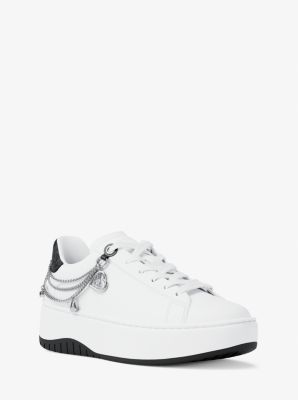 MK Plateau-Sneaker Dottie Aus Leder Mit Verzierung - Schwarz