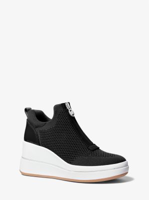 Emmy Mesh Zip-Up Wedge Trainer