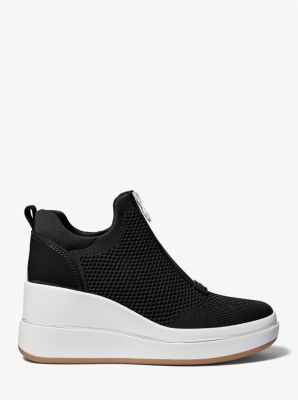 Emmy Mesh Zip-Up Wedge Trainer