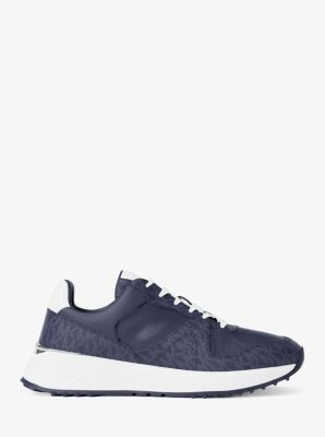 Jaime Mixed-Media Trainer in DRESS BLUES | Michael Kors