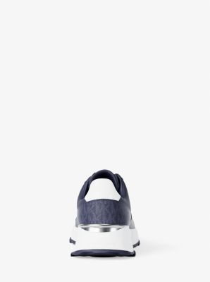 Jaime Mixed-Media Trainer in DRESS BLUES | Michael Kors