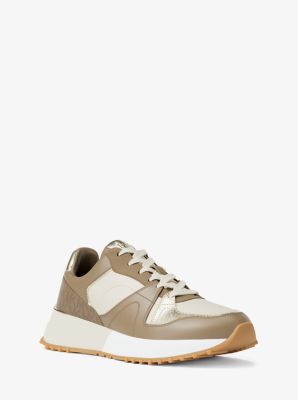 MK Sneaker Jaime Aus Materialmix - Natur