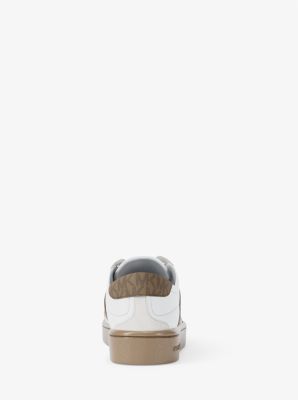 Kaycee Signature Logo Stripe Sneaker in HUSK | Michael Kors