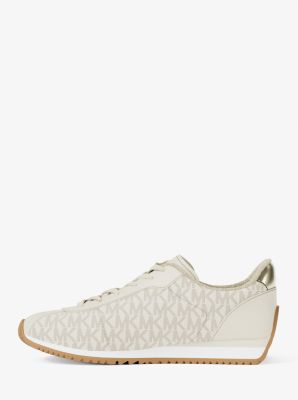 Rhodes Signature Logo Trainer in VANILLA | Michael Kors