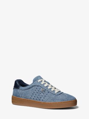 MK Sneaker Scotty Aus Denim - Weiss