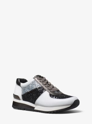 Michael kors allie glitter on sale sneakers