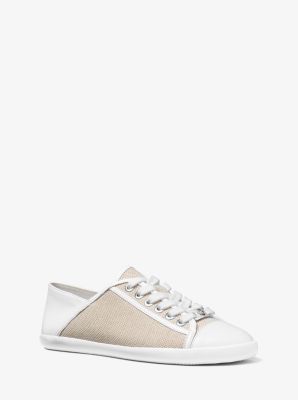 michael kors canvas sneakers