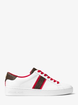 Michael kors irving leather and logo sneaker online