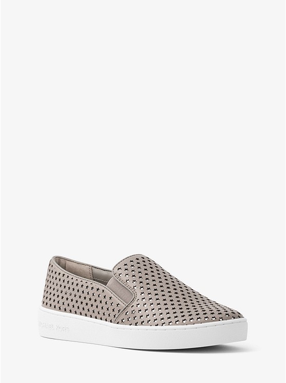 Keaton Perforated Leather Slip-On Sneaker