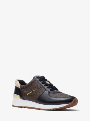 Allie Logo and Leather Trainer | Michael Kors