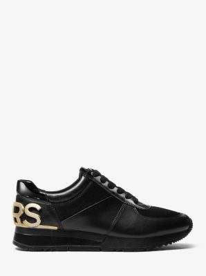 Michael kors allie leather and store canvas sneaker