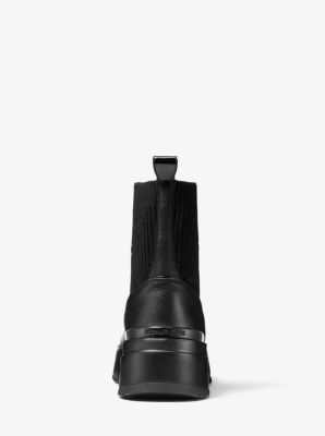 Michael michael kors cosmo deals leather sneaker boot