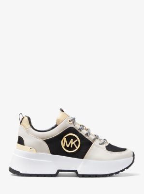 Cosmo Canvas and Leather Trainer