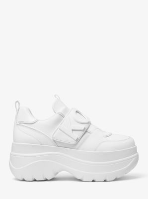 cortlandt embellished leather platform trainer