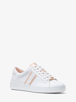 Irving leather and on sale logo stripe sneaker