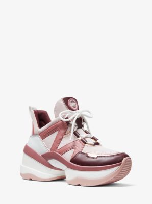 Tri-Color Leather Trainer | Michael Kors