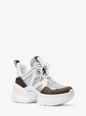 michael kors logo trainers