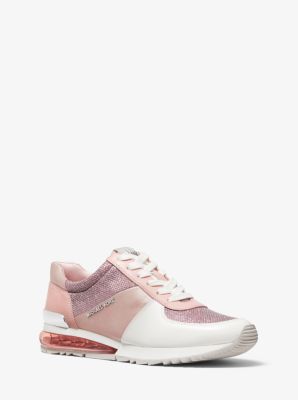 allie extreme leather and mesh trainer