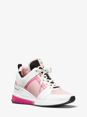 michael kors georgie trainer pink