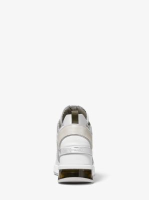 Georgie Extreme Glitter Chain-Mesh And Leather Trainer