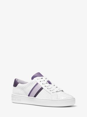 michael kors irving stripe trainers