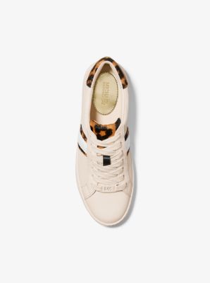 Irving mesh and cheetah cheap calf hair stripe sneaker