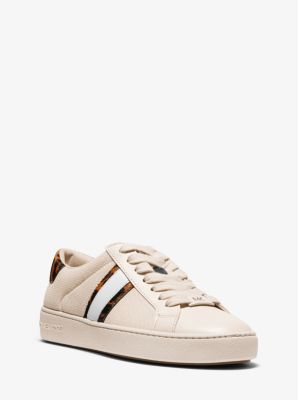 irving mesh and cheetah calf hair stripe sneaker