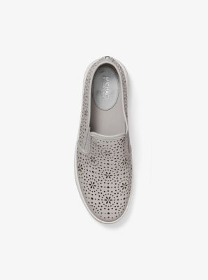 michael kors kane perforated slip on sneakers
