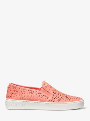 Michael kors perforated slip on sale on