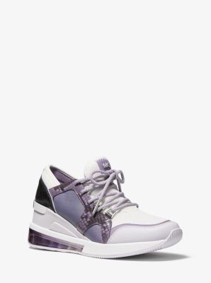 michael kors trainers purple