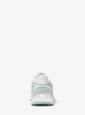 monroe leather and mesh trainer
