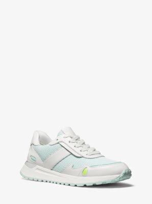 monroe mesh and leather trainer