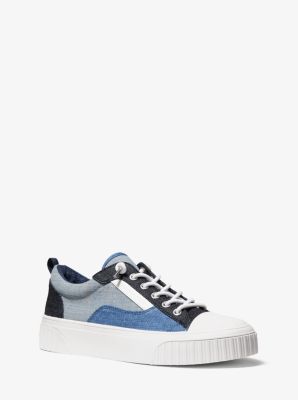 michael kors denim sneakers