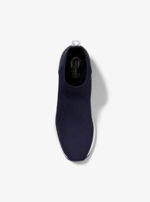 Skyler Stretch Knit and Two-Tone Logo Sock Sneaker