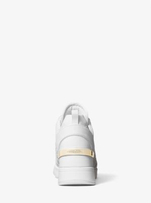 Georgie woven leather trainer sale michael kors