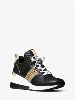 michael kors georgie leather trainer