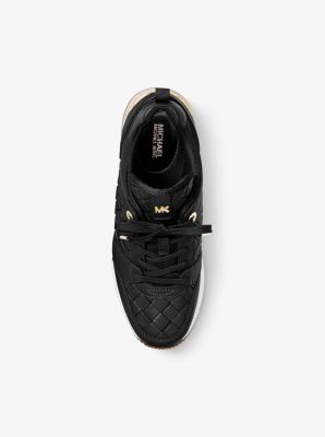 Georgie Woven Leather Trainer | Michael Kors