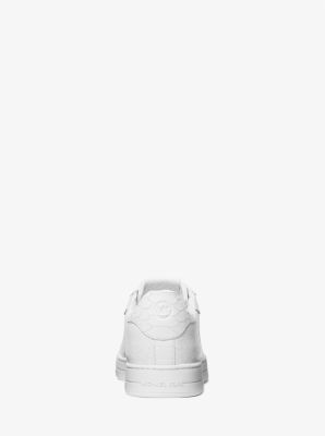 Keating Python Embossed Leather Sneaker in OPTIC WHITE | Michael Kors
