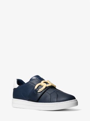 kenna chain link leather sneaker